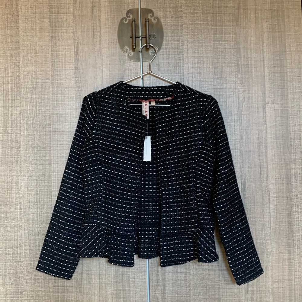 Anthropologie- Dolan Tweed Peplum Jacket